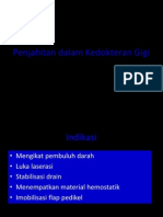 Penjahitan Dalam Kedokteran Gigi