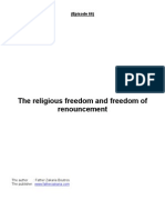 The Religious Freedom and Freedom of Renouncement