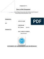 "Develop The Scenario of Financial Transaction Which Reflects at Least Five Types of Risk and Discuss Their Interrelation As Well.