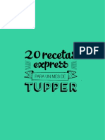 20 Recetas Express Para Un Mes de Tupper