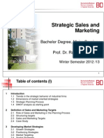 Skript Strategic Sales and Marketing WS 2012