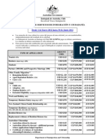 Aranceles y Formas de Pago A Partir 1 Enero 2012