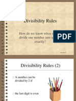 Divisibility Rules