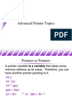 Advanced Pointer Topics