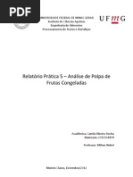 Análise de Polpa de Frutas Congeladas