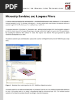 Microstrip Bandstop and Lowpass Filters