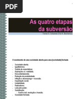 AS QUATRO ETAPAS DA SUBVERSÃO (Yuri Bezmenov)