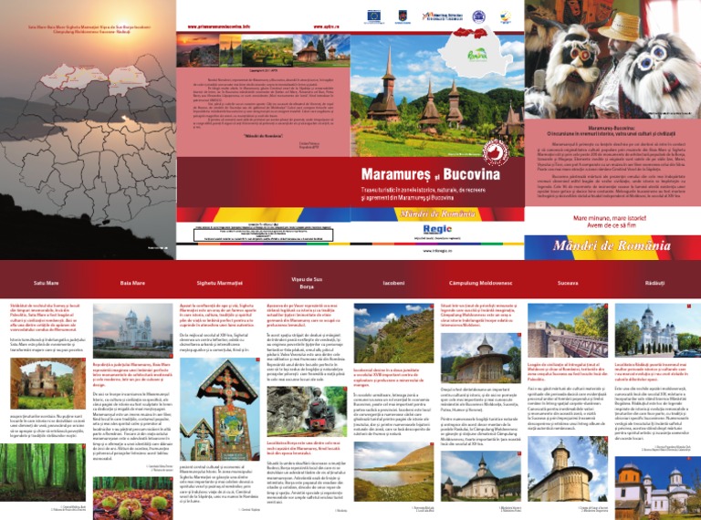 Pliant Proiect Maramures Si Bucovina | PDF