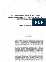 La cuestión del monopolio en la tradición marxista, y en Paul Marlor Sweezy (1910-2004) - Diego Guerrero