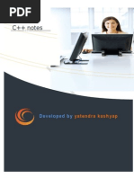 Oops Notes(c++) by:yatendra kashyap