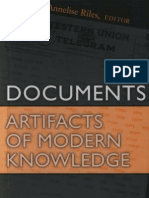 Riles,Annelise. Documents. Artefacts of Modern Knowlodge