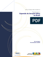 Proposta Para a Expensao Da Geracao Eolica No Brasil