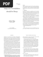 Adam Elga (2010) - Subjective Probabilities Should Be Sharp (11p)