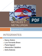 Metales y Metalurgia