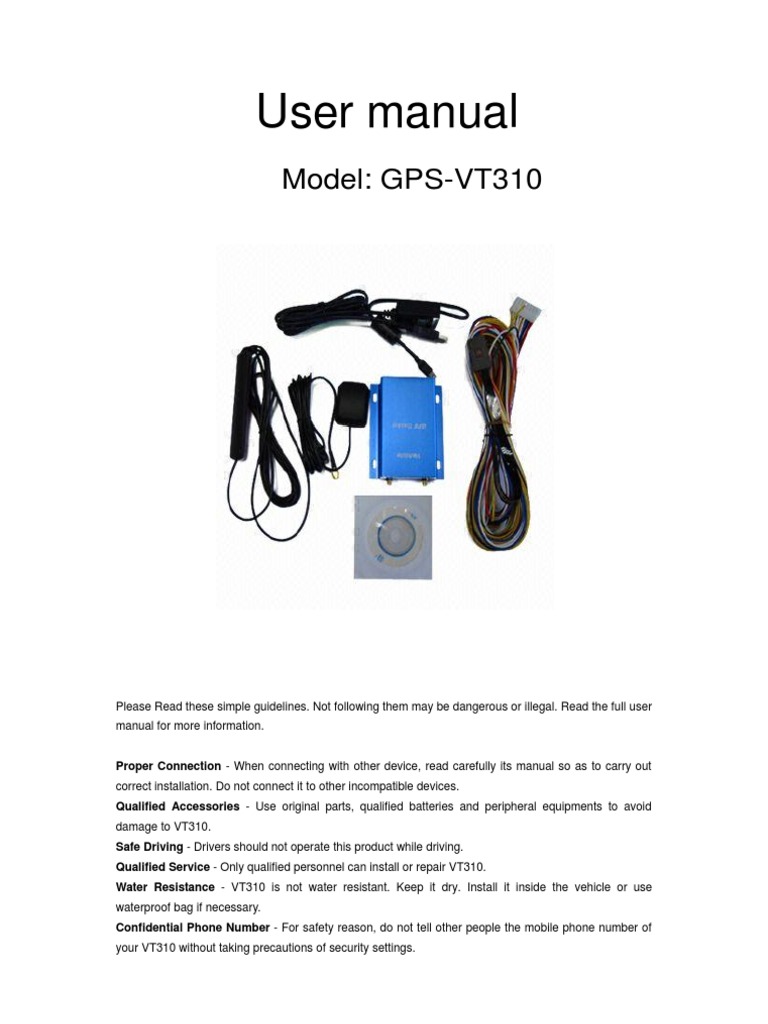 User Manual of VT310 | PDF | Subscriber Identity Module | General ...