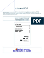 Manual de Instrucciones PIONEER MVH 8350BT S