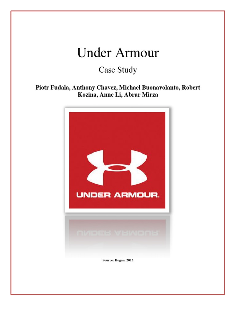 Under armour market analysis image