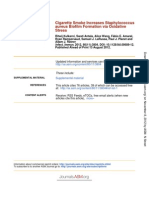 Cigarette Smoke Increases Staphylococcus Aureus Biofilm Formation Via Oxidative Stress