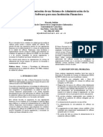 Diseño e Implementación de Un Sistema de Administración de La Calidad Del Software para Una Institución Financiera