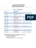 1st Quarter Review & Meeting