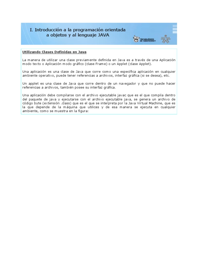1 - Intro - Progrmacio - OB-Capitulo 1 - 03 Applets y Java | PDF | Java ...
