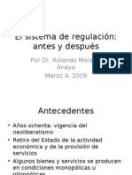 El Sistema de Regulación en Bolivia