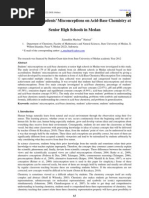 Download Analyzing of Students Misconceptions on Acid-Base Chemistry at by Rifkotin Naima SN134605110 doc pdf