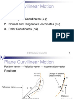 Plane Curvilinear Motion