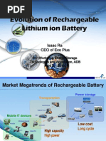 Evolution of Rechargeable Lithium Ion Battery - Isaac Ra