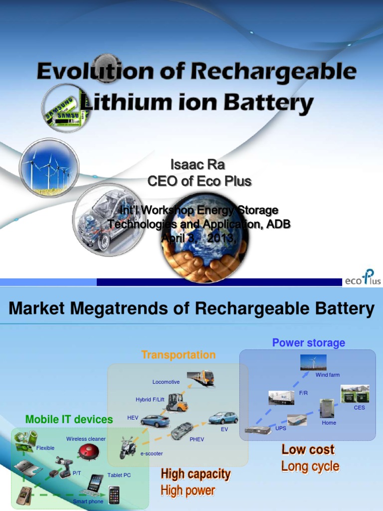 Evolution of Rechargeable Lithium Ion Battery - Isaac Ra | PDF ...