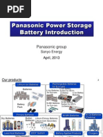 Introduction of Panasonic Batteries For Base Stations and Electric Vehicle Application - John Lee