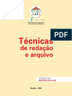 Tecnicas de redação e arquivo