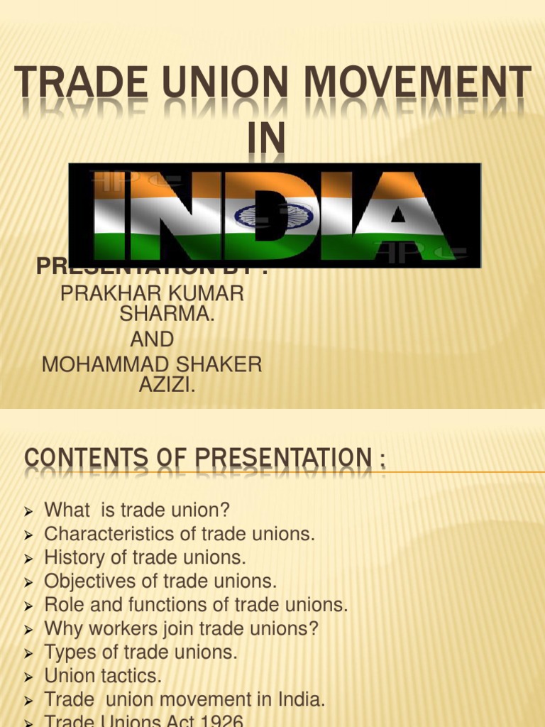 Trade Union Movement Pdf Trade Union Exploitation Of Labour