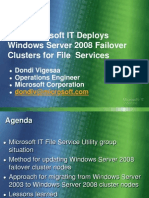 How Microsoft IT Deploys Windows Server 2008 Failover Clusters For File Services