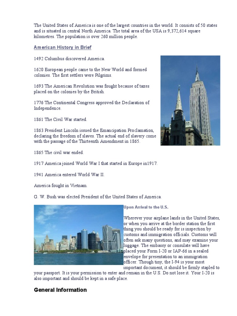 Overview of the United States | PDF | The United States | Euro