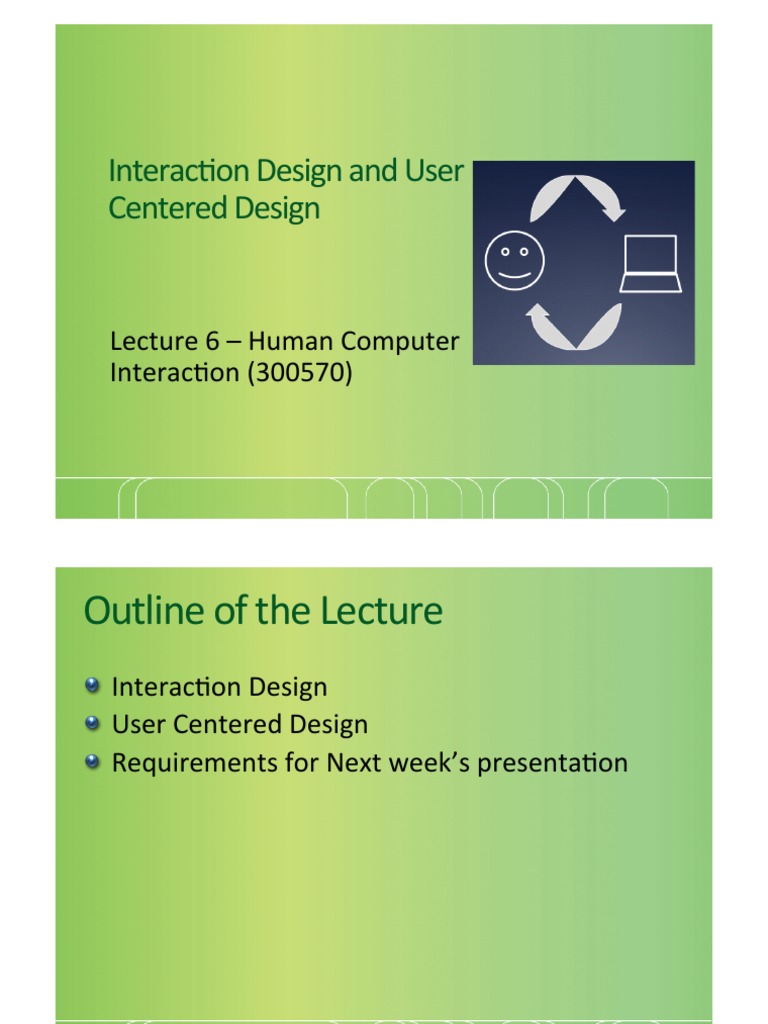 Interaction and User-Centered Design | PDF | Graphical User Interfaces ...