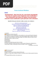 Trucs Et Astuces Windows Xp Registre Windows Windows Xp