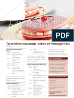 R1012 Tartelettes Macarons, Cerise Et Fromage Frais
