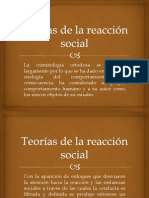 Teorías de La Reacción Social