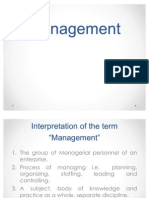 Management Notes
