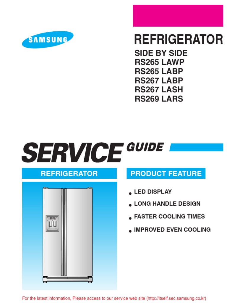 Samsung Side-By-side Refrigerator - Rs265 Series | Refrigerator |  Refrigeration