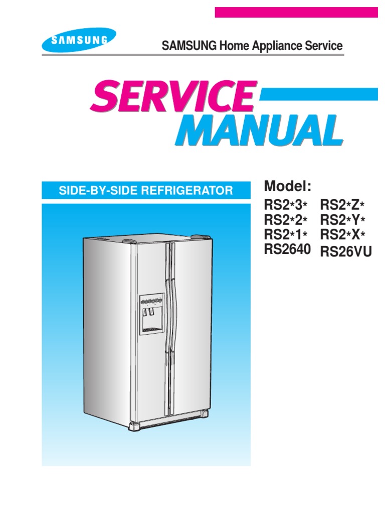 Samsung Side-By-side Refrigerator - Rs2630ww Series | Refrigerator |  Capacitor