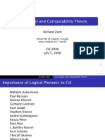 Kurt Gödel and Computability Theory: Richard Zach