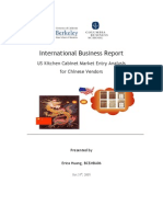 International Business Report US Kitchen Cabinet Market Entry Analysis For