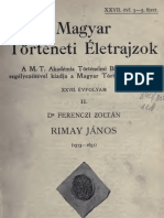 Ferenczi Zoltán - Rimay János, 1573-1631 (1911)