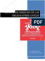 Manual de Derecho de Las Obligaciones Civiles - Alejandra Garcia Téllez