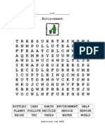 Earth Day Wordsearch