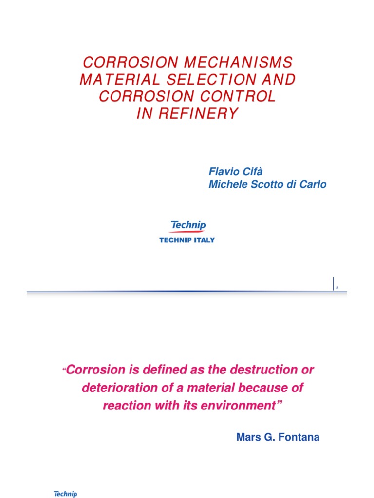 Material Selection & Corrosion Control PDF PDF Corrosion