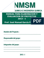 Manual para Elaborar Un Proyecto 2013 - I