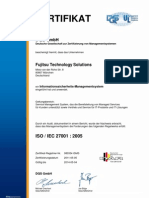 Zertifikat FTS ISO 27001 D